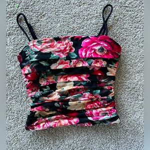 Express dressy floral tank top. Great for date night